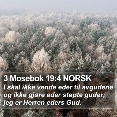 3 Mosebok 19:4 NORSK Bible Verse Image