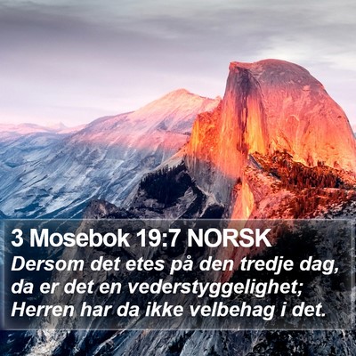 3 Mosebok 19:7 NORSK Bible Verse Image