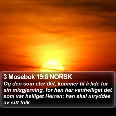 3 Mosebok 19:8 NORSK Bible Verse Image