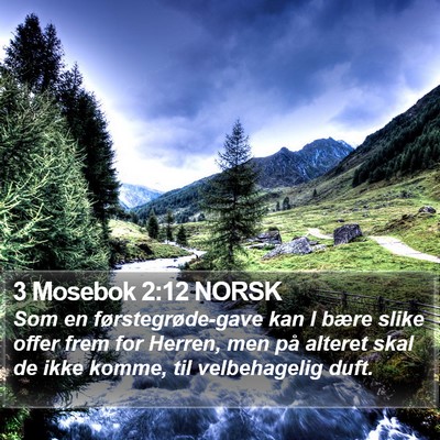 3 Mosebok 2:12 NORSK Bible Verse Image