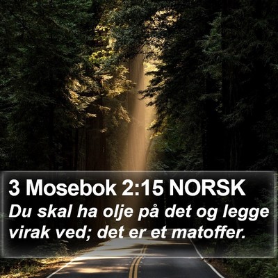 3 Mosebok 2:15 NORSK Bible Verse Image