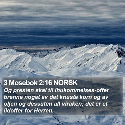 3 Mosebok 2:16 NORSK Bible Verse Image