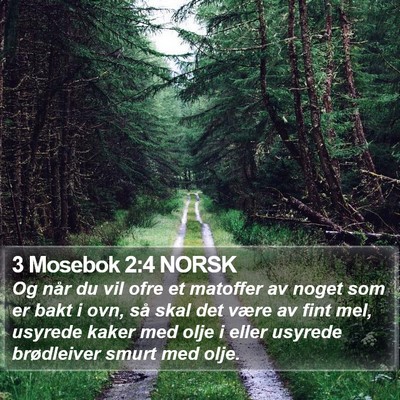 3 Mosebok 2:4 NORSK Bible Verse Image