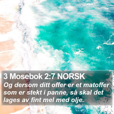 3 Mosebok 2:7 NORSK Bible Verse Image