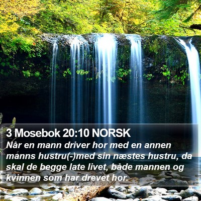 3 Mosebok 20:10 NORSK Bible Verse Image