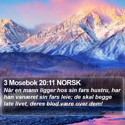 3 Mosebok 20:11 NORSK Bible Verse Image