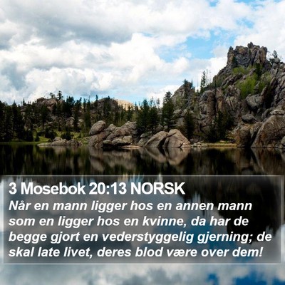 3 Mosebok 20:13 NORSK Bible Verse Image
