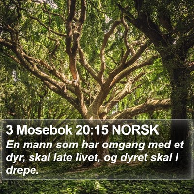 3 Mosebok 20:15 NORSK Bible Verse Image