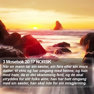 3 Mosebok 20:17 NORSK Bible Verse Image