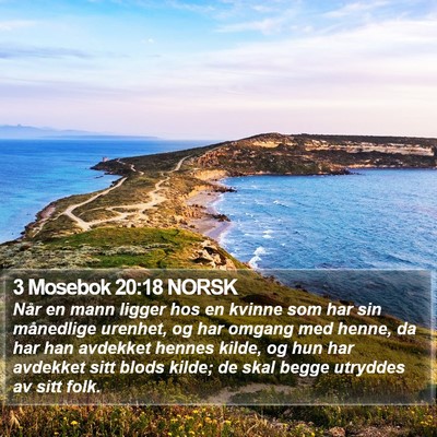 3 Mosebok 20:18 NORSK Bible Verse Image