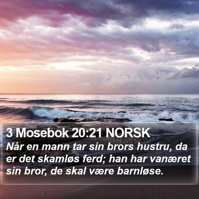 3 Mosebok 20:21 NORSK Bible Verse Image