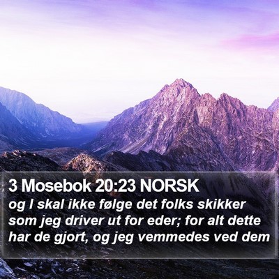 3 Mosebok 20:23 NORSK Bible Verse Image
