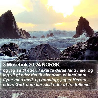 3 Mosebok 20:24 NORSK Bible Verse Image