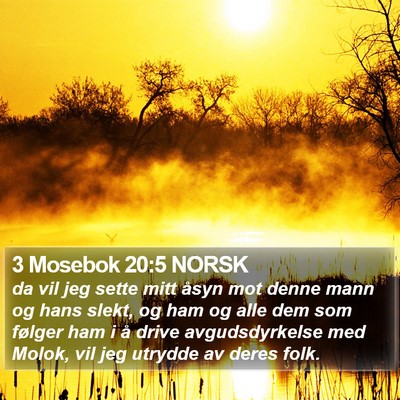 3 Mosebok 20:5 NORSK Bible Verse Image