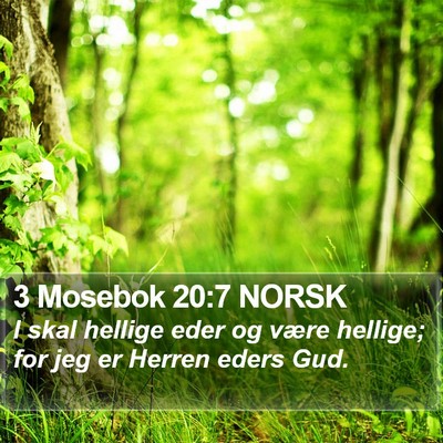3 Mosebok 20:7 NORSK Bible Verse Image
