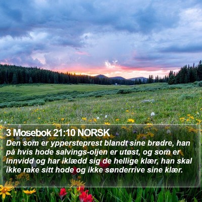 3 Mosebok 21:10 NORSK Bible Verse Image