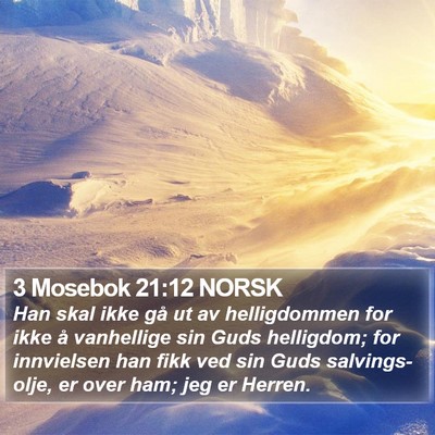 3 Mosebok 21:12 NORSK Bible Verse Image