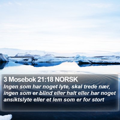 3 Mosebok 21:18 NORSK Bible Verse Image