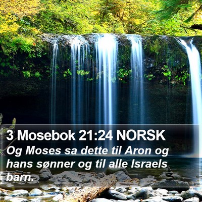 3 Mosebok 21:24 NORSK Bible Verse Image