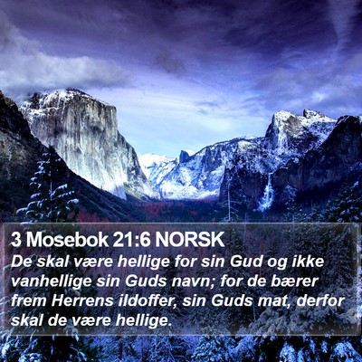 3 Mosebok 21:6 NORSK Bible Verse Image