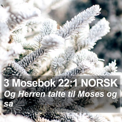 3 Mosebok 22:1 NORSK Bible Verse Image
