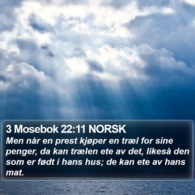 3 Mosebok 22:11 NORSK Bible Verse Image
