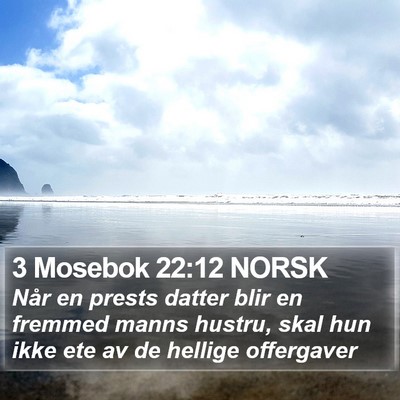 3 Mosebok 22:12 NORSK Bible Verse Image