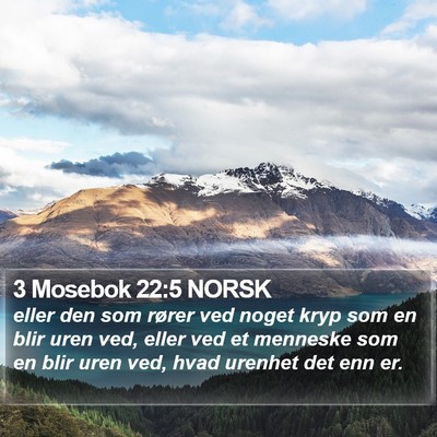 3 Mosebok 22:5 NORSK Bible Verse Image