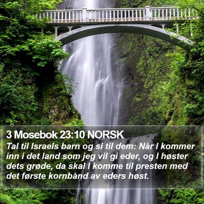 3 Mosebok 23:10 NORSK Bible Verse Image