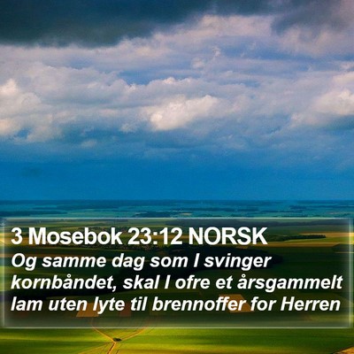 3 Mosebok 23:12 NORSK Bible Verse Image