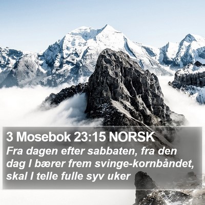 3 Mosebok 23:15 NORSK Bible Verse Image