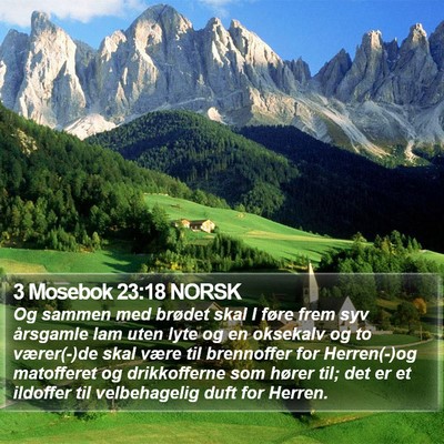3 Mosebok 23:18 NORSK Bible Verse Image