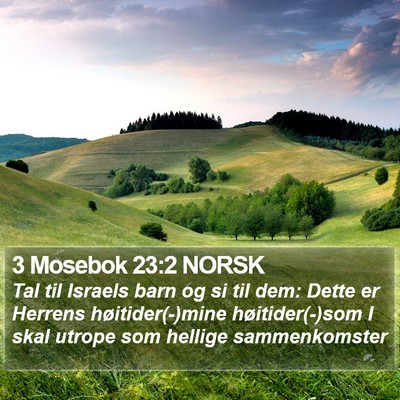3 Mosebok 23:2 NORSK Bible Verse Image