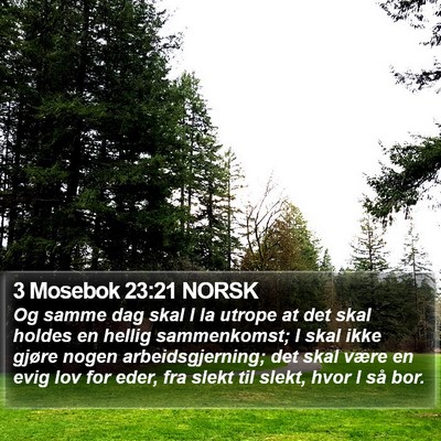 3 Mosebok 23:21 NORSK Bible Verse Image