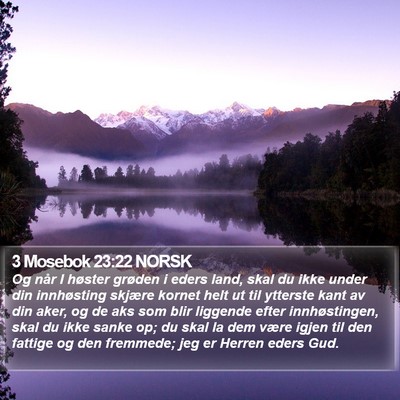 3 Mosebok 23:22 NORSK Bible Verse Image