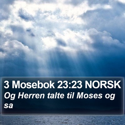 3 Mosebok 23:23 NORSK Bible Verse Image