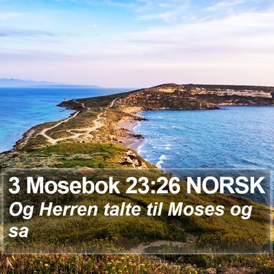 3 Mosebok 23:26 NORSK Bible Verse Image