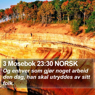 3 Mosebok 23:30 NORSK Bible Verse Image