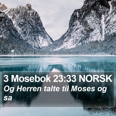 3 Mosebok 23:33 NORSK Bible Verse Image