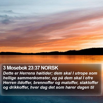 3 Mosebok 23:37 NORSK Bible Verse Image