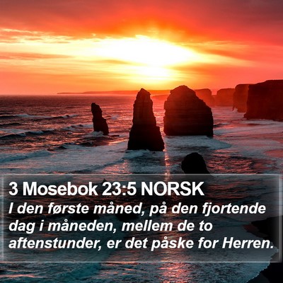 3 Mosebok 23:5 NORSK Bible Verse Image