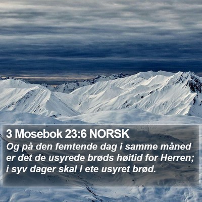 3 Mosebok 23:6 NORSK Bible Verse Image