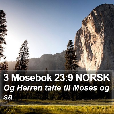 3 Mosebok 23:9 NORSK Bible Verse Image