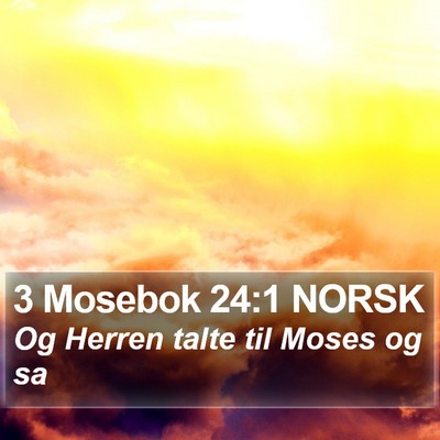 3 Mosebok 24:1 NORSK Bible Verse Image