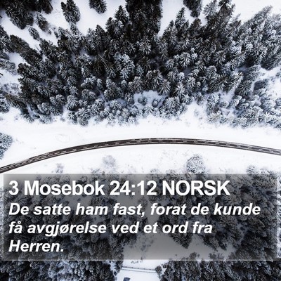 3 Mosebok 24:12 NORSK Bible Verse Image