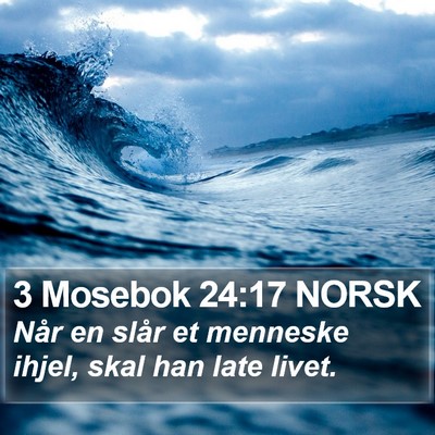 3 Mosebok 24:17 NORSK Bible Verse Image