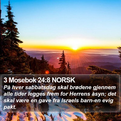 3 Mosebok 24:8 NORSK Bible Verse Image