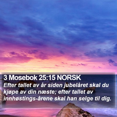 3 Mosebok 25:15 NORSK Bible Verse Image