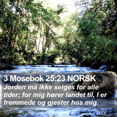 3 Mosebok 25:23 NORSK Bible Verse Image