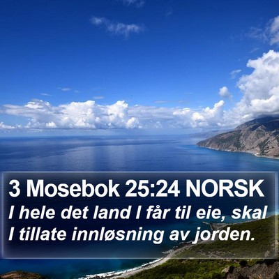 3 Mosebok 25:24 NORSK Bible Verse Image
